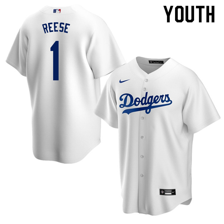 Nike Youth #1 Pee Wee Reese Los Angeles Dodgers Baseball Jerseys Sale-White